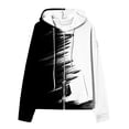 thumbnail image 4 of QASIEATN Hoodies for Graceful Women Fashion, Zip Up Hoodies Oversized Sweatshirt Long Sleeve Color Block Jackets Coat Workout Outfits Fall Trendy, Womens Fall Tops, 4 of 5