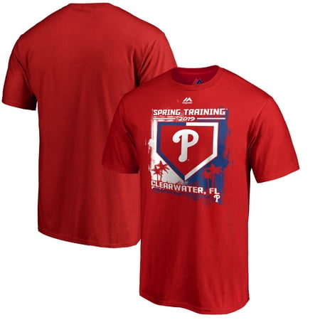 Philadelphia Phillies Majestic 2019 Spring Training Base On Ball T-Shirt - (Best Of Philly 2019)