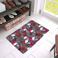 thumbnail image 3 of MKHERT Halloween Decor Skulls Red Rose Flowers and Branches Doormat Rug Home Decor Floor Mat Bath Mat 23.6x15.7 inch, 3 of 3