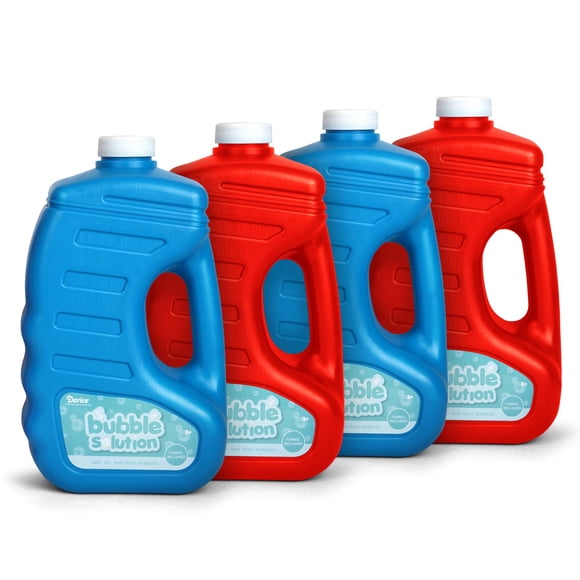Recarga Bubble Solution Bubble Play para 4 unidades de 7,6 litros con 8 varitas