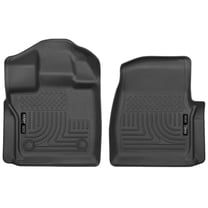 Husky Liners 18351 Weatherbeater Floor Mats Fit 2015-2025 Ford F-150 Regular Cab Front Row Liners 2pc Black