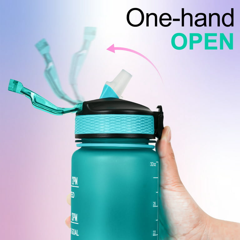Brand New 32 oz Water Bottles With Motivational Time Maker, Esgreen Big 1  liter No Straw Water Jugs For Drinking, Tsa Approved BPA-FREE Plastic  Measur for Sale in Miami, FL - OfferUp