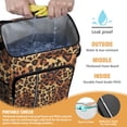 thumbnail image 2 of Travel Cooler Bag - Orange and Brown Leopard Pattern Camping Beer Cooler Backpack with Bottle Opener- Waterproof Insulated Picnic Backpacks - Cooler Bag for Beach, 2 of 6