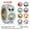 A4, variant on 500pcs Merry Christmas Gift Stickers Santa Round Seal Labels Sticker For Gift