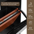 thumbnail image 6 of FANRAL Shoe Cabinet with 3 Flip Drawer & 2 Storage Drawer,Farmhouse Narrow Shoe Rack with Adjustable Shelve & Hook for Entryway,Hallway,Black, 6 of 8