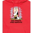 thumbnail image 3 of Peanuts - Less Attitude More Gratitude Snoopy and Charlie Brown - Men's Pullover Hoodie, 3 of 6