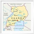 thumbnail image 2 of Art.com Uganda Political Map Art Print by Peter Hermes Furian, White Frame Wall Art, 29" x 29", 2 of 5