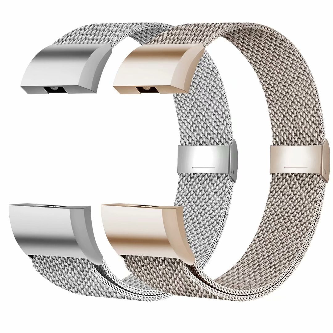 For Fitbit Charge 2 Strap Replacement Milanese Band Metal Stainless Steel Magnet 