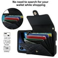 thumbnail image 2 of Dteck for Motorola Razr Ultra 2025 Case Wallet with Card Holder, Women RFID Blocking PU Leather Crossbody Wallet Lanyard Shockproof Phone Cove for Moto Razr Ultra 2025 / Razr 60 Ultra,Black, 2 of 6