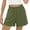 🔥 Green, variant on Sentmoon Long Shorts for Women High Waist Swim Shorts Women Breathable Solid Color Regular Fit Comfy Shorts with Pockets Trendy for Travel and Sightseeing Hawaii S-2XL