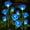 Blue, variant on Solar Garden Lights, Solar Outdoor Lights with More Realistic 10 Rose Waterproof Solar Powered Flowers for Outside Patio Yard Pathway Decorations, 2 Pack Red