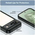 thumbnail image 5 of Feishell Clear Case for Google Pixel 8a,Shockproof Slim Fit Non-Yellowing Transparent Anti-Scratch Lightweight Silicone Anti-Fingerprint Protective Phone Case for Google Pixel 8a,Black, 5 of 8