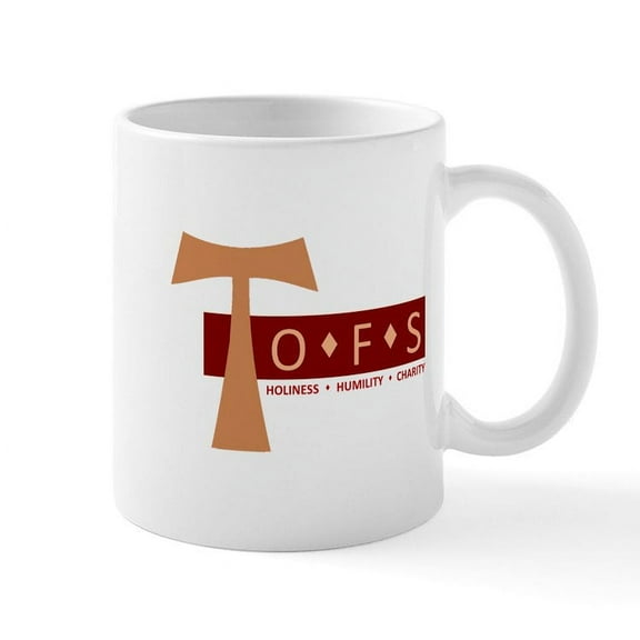 CafePress - OFS Secular Franciscan Mug - 11 oz Ceramic Mug - Novelty Coffee Tea Cup