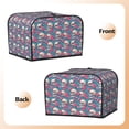 thumbnail image 3 of Rateoe happy Skull rose Pattern Toaster Covers 4 Slice Wide Slot,Bread Machine Cover,Bread Dust Cover & Fingerprint Protection,Appliance Covers, 3 of 6