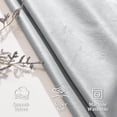 thumbnail image 4 of JIUZHEN Velvet Curtains for Living Room - Thermal Insulated Room Darkening Grommet Soft Retro Window Drapes for Bedroom/Sliding Door, Set of 2 Panels with Tiebacks, 52 x 84 inches，Silver Grey, 4 of 9
