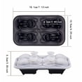 thumbnail image 3 of WRXMIJNHGSA Ice Cube Mold Under $10 New Food Grade Silicone Quadruple Ice Grid Ice Ball Tools For Dog Bull Dog Ice Grid Tools For Home Dog Shaped Ice Grid Ice Box, 3 of 5