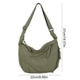 thumbnail image 2 of CARRFA Nylon Crescent Crossbody Bag for Women, Fashion Slouchy Sling Hobos Bag, Lightweight Spacious Dumpling Shoulder Handbag Cross Body Purses (Green), 2 of 10
