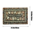 thumbnail image 3 of BGZLEU Retro Door Mat, 50 x 80 cm Beige Welcome Doormat Decorative Home Floor Mat, Non Slip Rubber Back and Strong Water Absorption for Outdoor Indoor Entrance Decor, 3 of 6