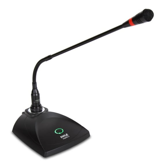Pyle - Conference Gooseneck Adjustable Desk Microphone, Desktop Table Mounted Condenser Mic