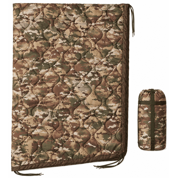 USGI Industries Multi-Use Poncho Liner - Thermal Insulated, Water-Resistant Blanket for Camping, Hiking, Survival