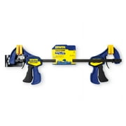 Irwin Quick-Grip 12 One-Handed Mini Bar Clamps, 2pk Light-Duty