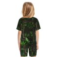 thumbnail image 4 of Toddler Boys Girls Pajamas - Framed Greenery Wall Art Soft Kids Pajamas Short Sleeve Sleepwear Pjs Set, 4 of 7