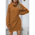 thumbnail image 2 of LAICAIW Robe Chandail Longue Ample à Col Roulé Oversize pour Femmes, 2 of 6