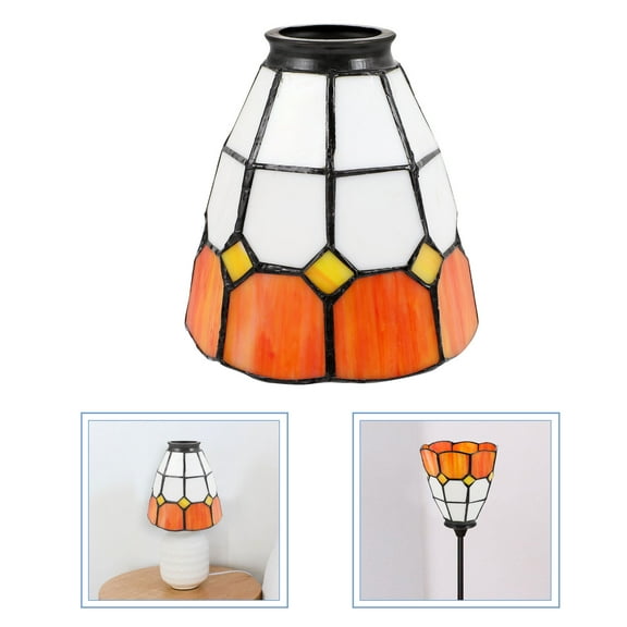 LABSERRON 1pc Decorative Glass Lamp Shade Style Cover For Light Fixtures Easy To Install For Living Bedroom Decor