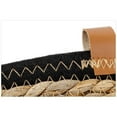 thumbnail image 2 of Handwoven Round Grass Basket with Black Rim – 10.25" Diameter x 6" Height, 2 of 4