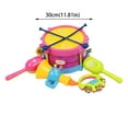 thumbnail image 3 of 5pcs Kids Roll Drum Musical Instruments Band Kit Children Toy, 3 of 8