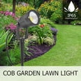 thumbnail image 3 of Lámpara COB LED Jardín Césped Impermeable Paisaje al aire libre Sendero Focos (WW), 3 of 9
