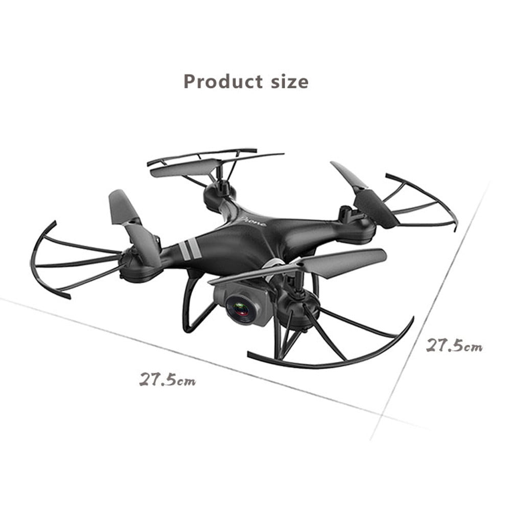 Wide Angle Lens HD Camera Quadcopter RC Drone WiFi FPV Live Helicopter Hover BK 