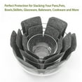 thumbnail image 4 of Olurrisa Set of 12 Pot and Pan Protectors Pot Dividers Pads Cookware Protector Set Anti-Slip Pan Separators Pads for Protecting and Separating Pots and Pans, 4 of 8