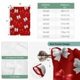 thumbnail image 6 of Red White Bow Tie Up Curtains for Windows, Adjustable Balloon Window Shades, Modern Art Watercolor Bowknot Kitchen Window Treatments Adjustable Roll Up Curtain for Basement/Nursery 52"x45", 6 of 8