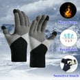 thumbnail image 5 of Niaviben Winter Driving Gloves Fleece Gloves Winter Gloves Windproof Exercise Gloves Workout Gloves Mens Gloves Gray One Size, 5 of 7