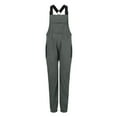 thumbnail image 6 of HKYNLAG Womens Fleece Fuzzy Overalls Adjustable Suspender Straps Snow Ski Bib Jumpsuit Winter Warm Overalls Jogger Jumpsuits with Pockets Gray L, 6 of 6