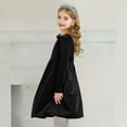 thumbnail image 5 of Odeerbi Kids Girls Long Sleeve Velvet Dresses Spring Fall Ruffle Princess Dress Casual Flared A-Line Dress Kids Girls Clothes, 5 of 9