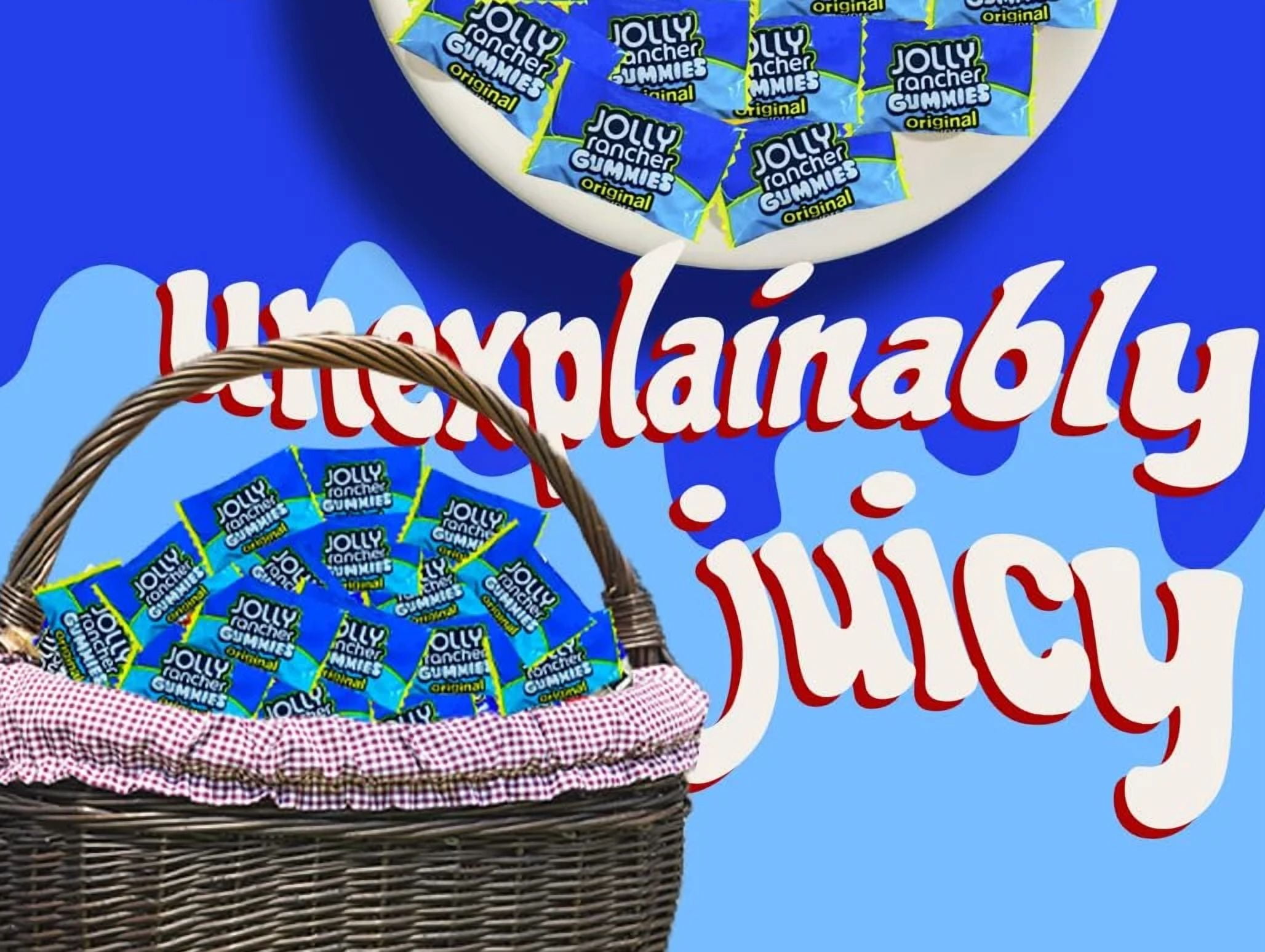 Jolly Rancher Gummies Assorted Fruit Flavored, Bulk Fun Size Candy (4 Pounds)
