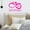 Hot Pink, variant on VWAQ True Love Stories Never Have Endings Wall Decal Romantic Wall Decor - 10"H X 13"W WHITE