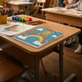 thumbnail image 6 of FORMRS A4 Clipboard Folder with Pen Holder Horizontal Foldable School Office Binder, Rainbow with Stars, 6 of 9