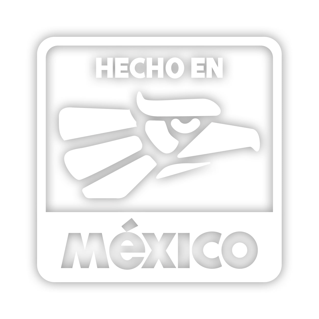 "Made In Mexico Hecho En Mexico" Vinyl Decal Sticker - 6 Inch Die-Cut Funny Mexican Flag Car Window/Bumper Sticker