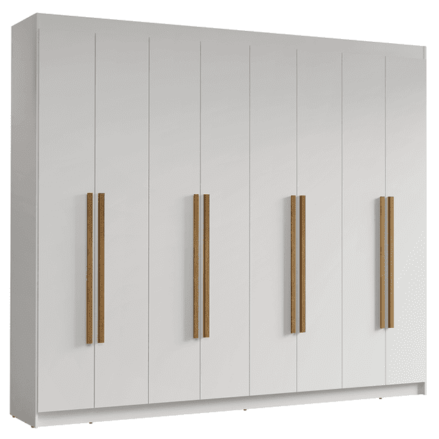 Ropero Closet Madesa Venus 8 Puertas 2 Espejos Blanco 2