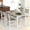 Rustic Gray, variant on MIERES 5-Piece Dining Set for 4 People, Oak Dining Set with Four PU Leather Chairs, Ideal for Small Spaces – Vintage Gray