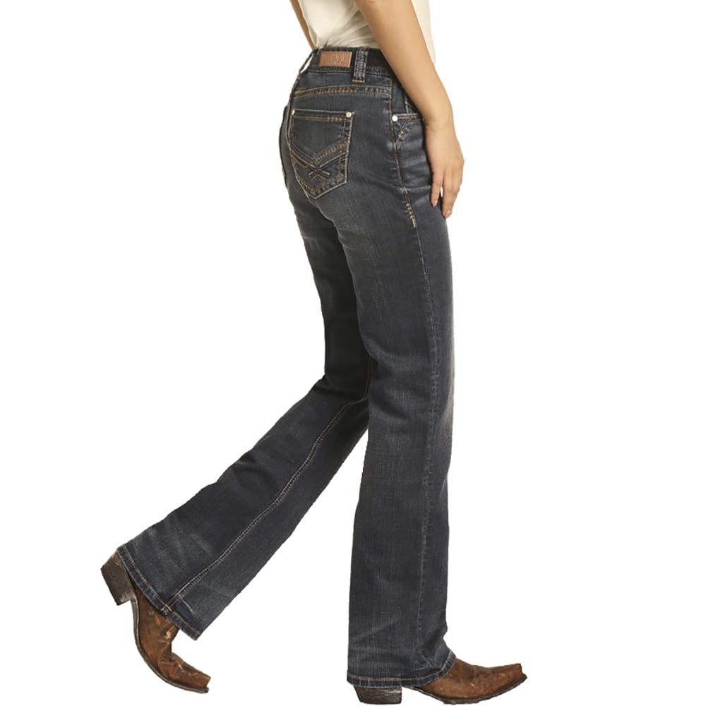 medium dark wash jeans