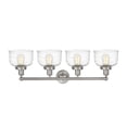 thumbnail image 2 of 616-4W-SN-G713 Innovations Lighting Bell - 4 Light Bath Vanity In Industrial Style-10 Inches Tall and 33.5 Inches Wide-Brushed Satin Nickel, 2 of 2