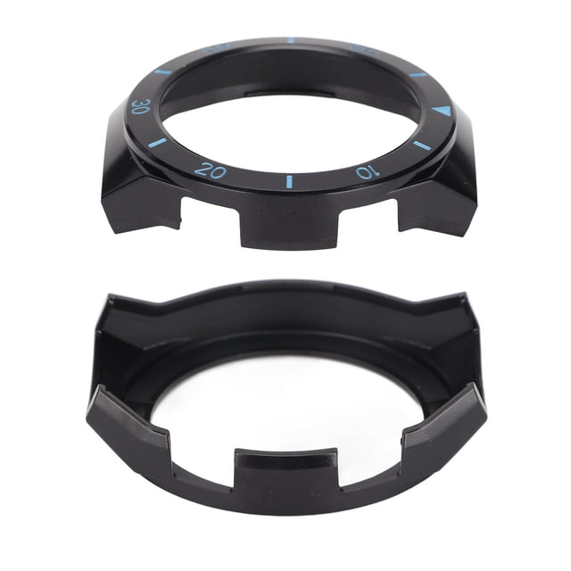 Watch Bumper Shell Protective Case, Durable Plastic Watch Wristband Screen Protector Shell Universal Scratch Excellent For GT2e Black+White,Black+Red,Black+Blue