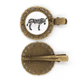 thumbnail image 1 of Negro animal Zebra silueta natural Broche broche broche broche broche broche, 1 of 3