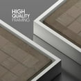 thumbnail image 4 of PixonSign Framed Canvas Wall Art Geometric Square Line Grunge Pattern Print Abstract Fine Art Alternative Decorative Dark Minimal Artwork for Living Room, Bedroom, Office - 16"x16" White, 4 of 5