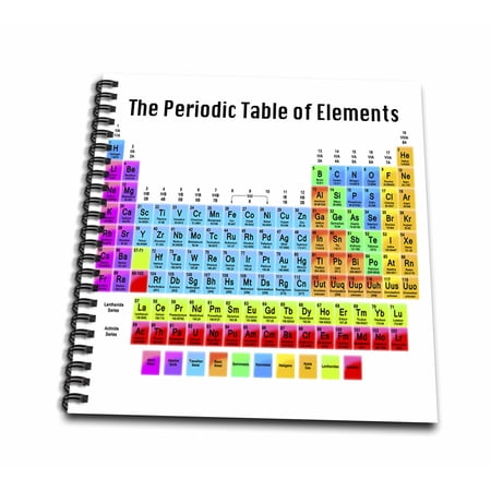 3dRose The Periodic Table of Elements - Drawing Book, 8 by 8-inch