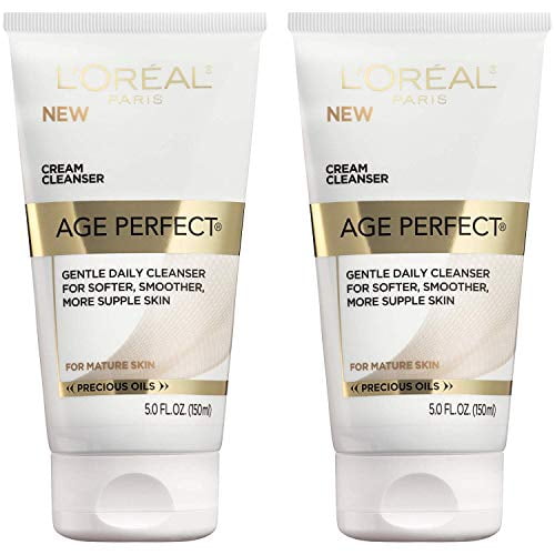 L'Oreal Paris Age Perfect Cream Cleanser, 2 Count
